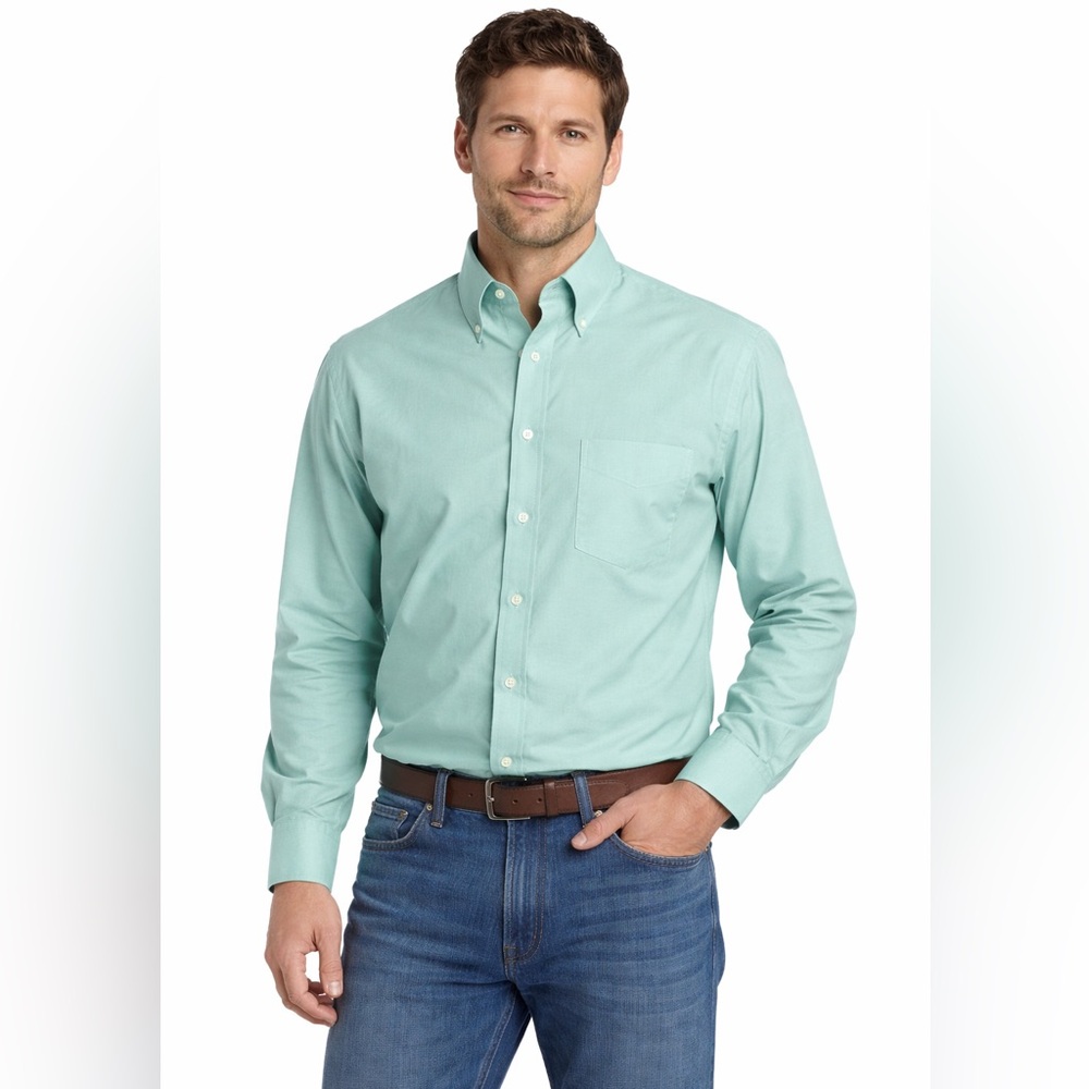 Men’s Stafford button down long sleeve dress shirt